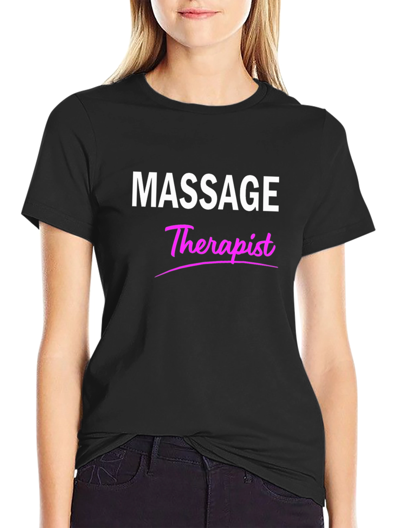 Massage Therapist Graphic Tee - Black