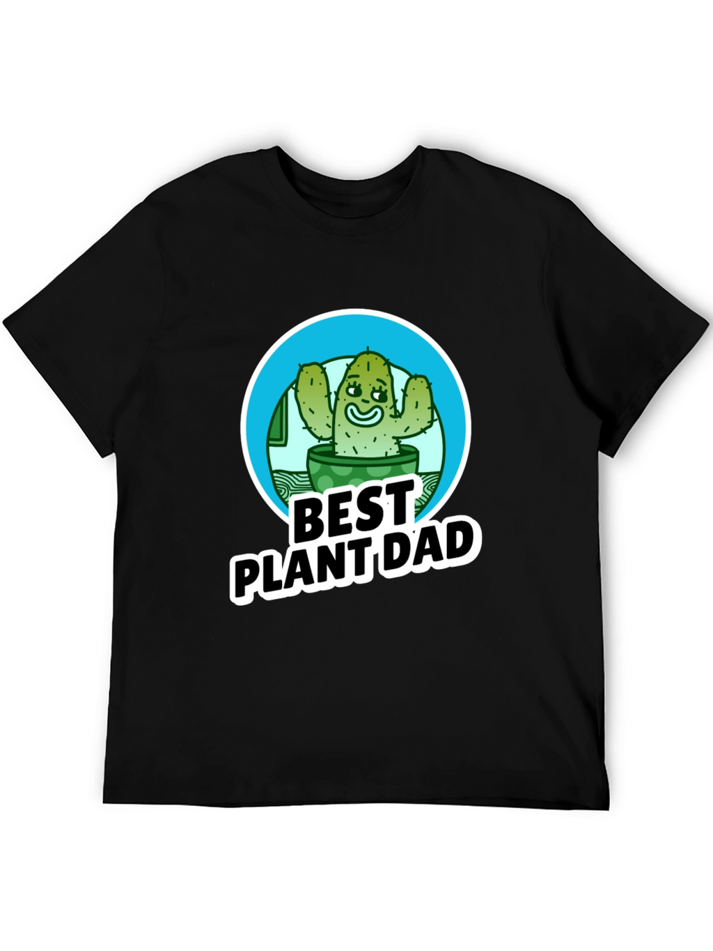 Best Plant Dad T-Shirt - Cactus Design