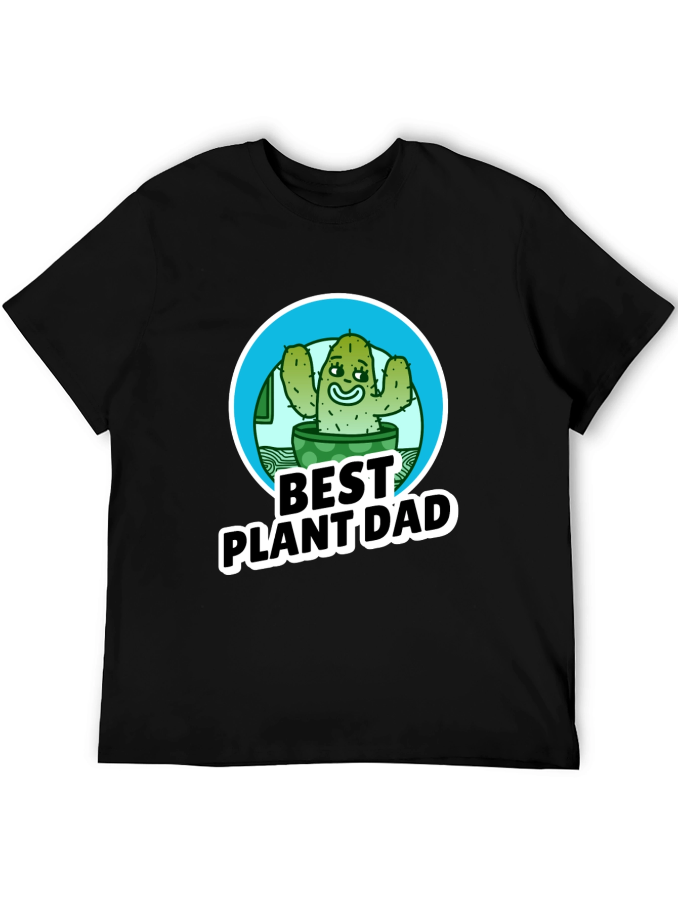 Best Plant Dad T-Shirt - Cactus Design
