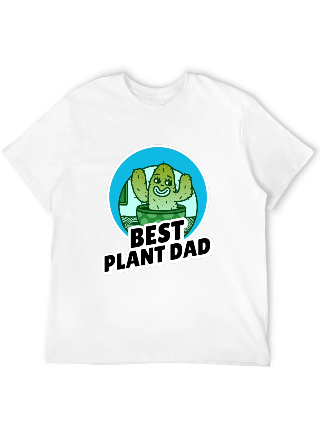 Best Plant Dad T-Shirt - Cactus Design