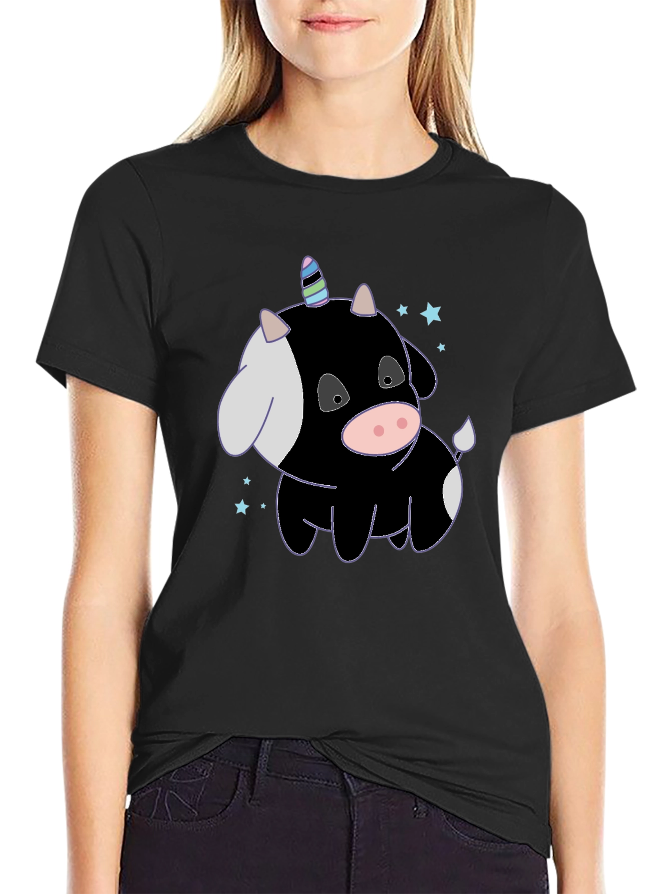 Unicorn Cow T-Shirt - Whimsical & Fun!