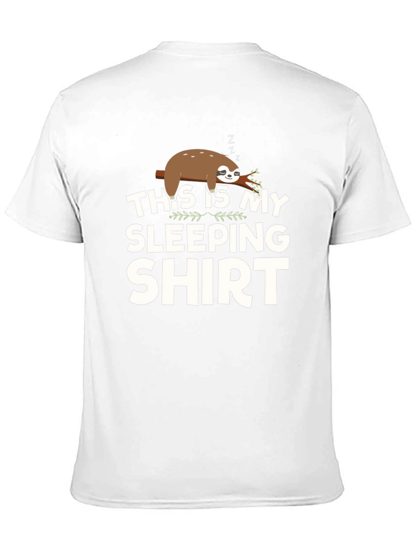 Sloth Sleeping Shirt - Mens Black Graphic Tee