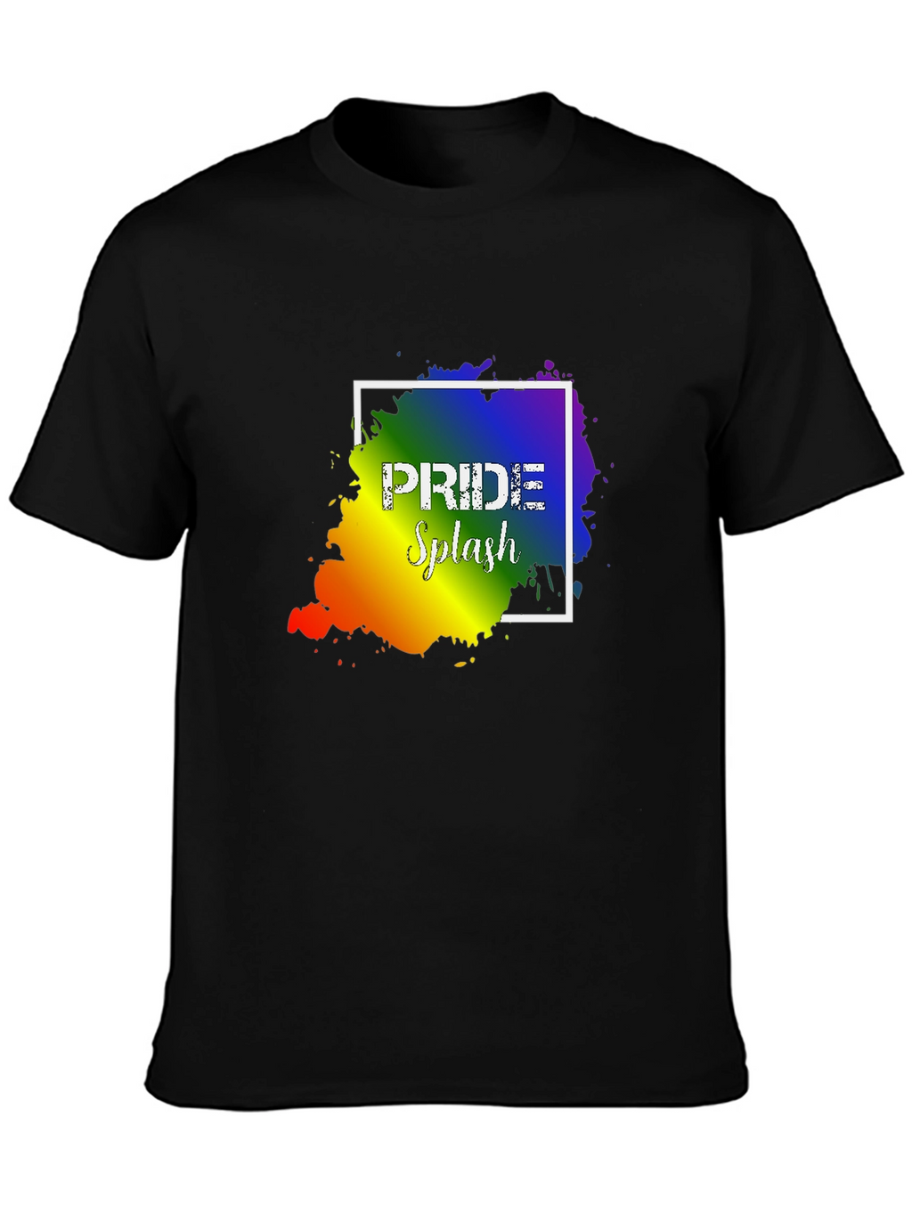 Pride Splash Graphic T-Shirt - Unisex Black Tee