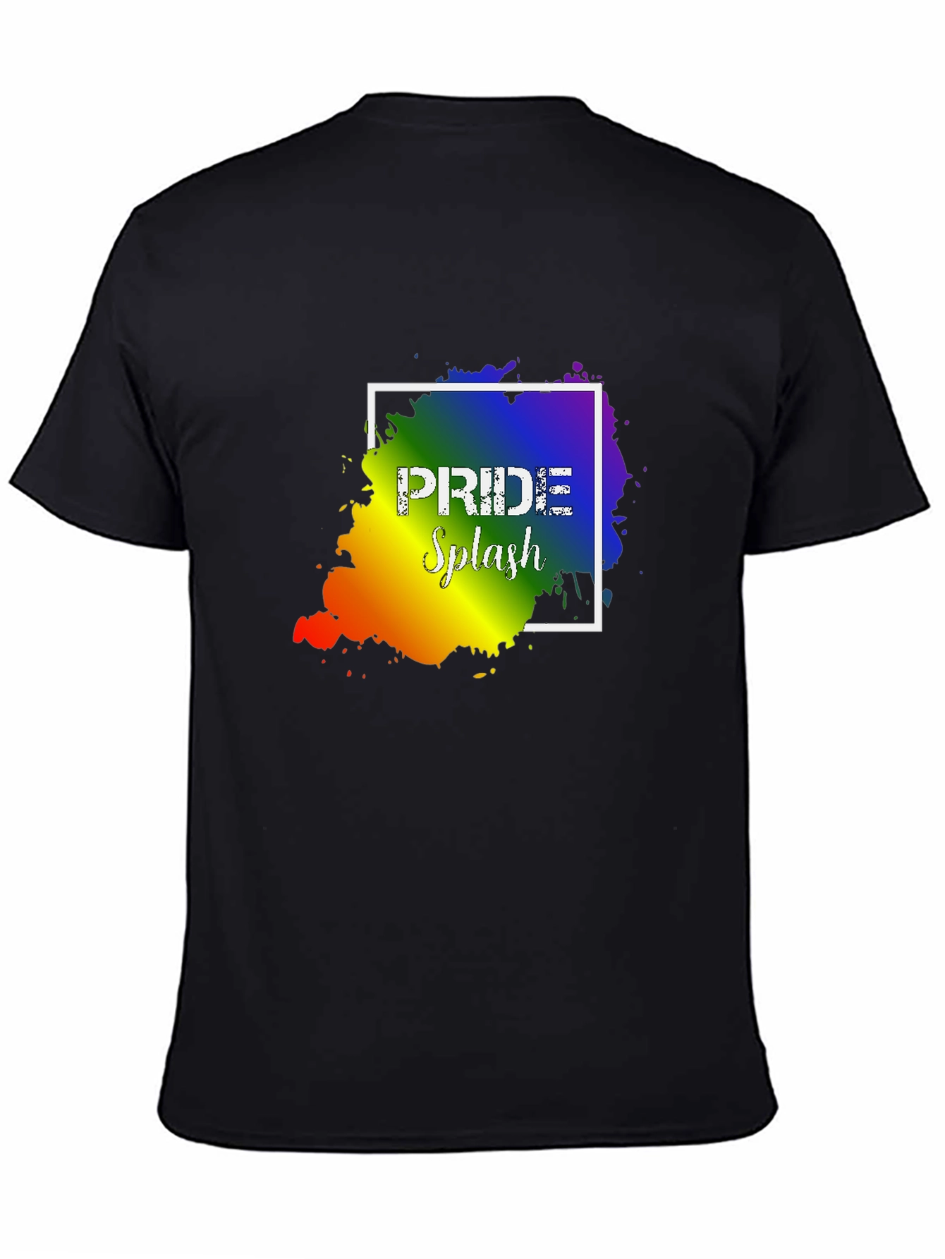 Pride Splash Graphic T-Shirt - Unisex Black Tee