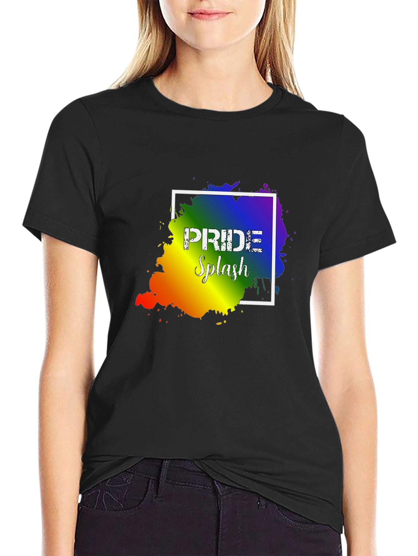 Pride Splash Graphic T-Shirt - Unisex Black Tee