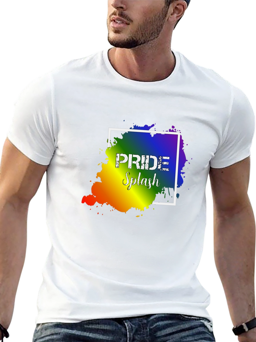 Pride Splash Graphic T-Shirt - Unisex Black Tee