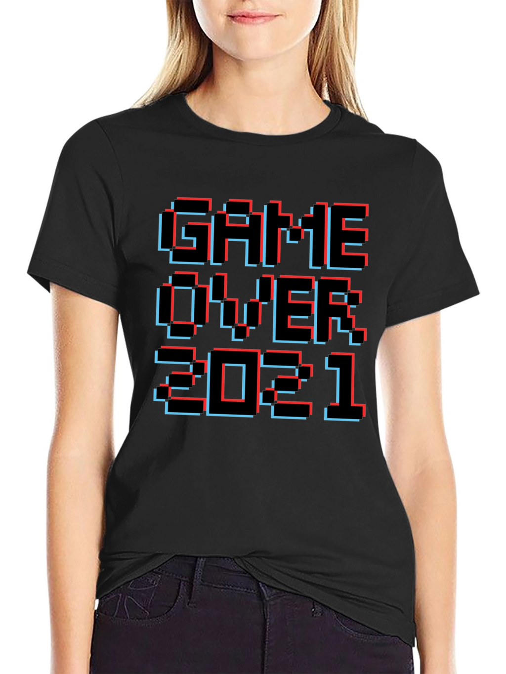 Game Over 2021 Pixel Art T-Shirt