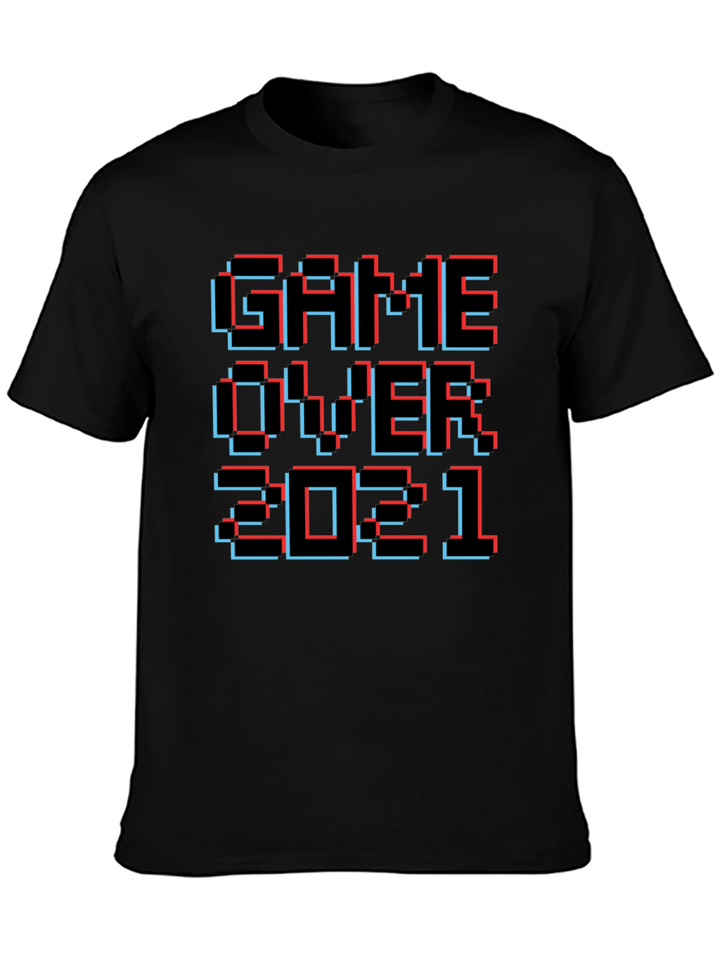 Game Over 2021 Pixel Art T-Shirt