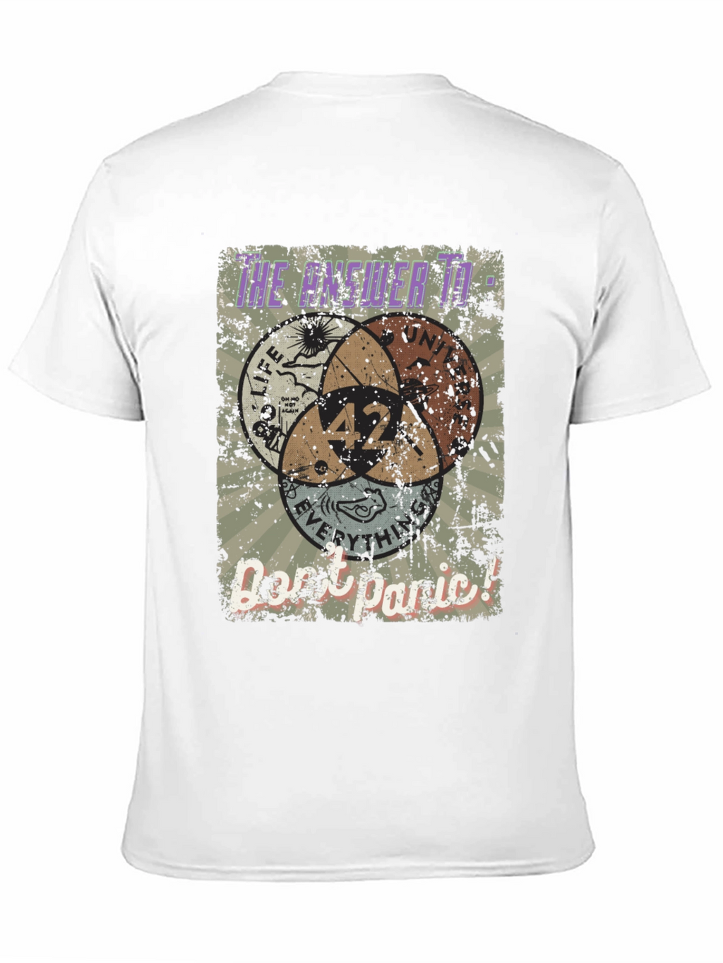 Answer to Life T-Shirt 42 Dont Panic Tee