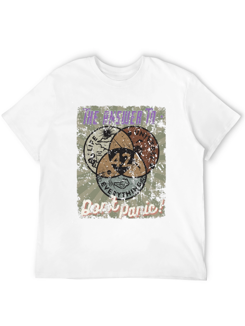 Answer to Life T-Shirt 42 Dont Panic Tee