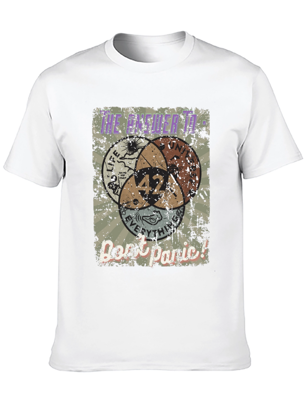 Answer to Life T-Shirt 42 Dont Panic Tee