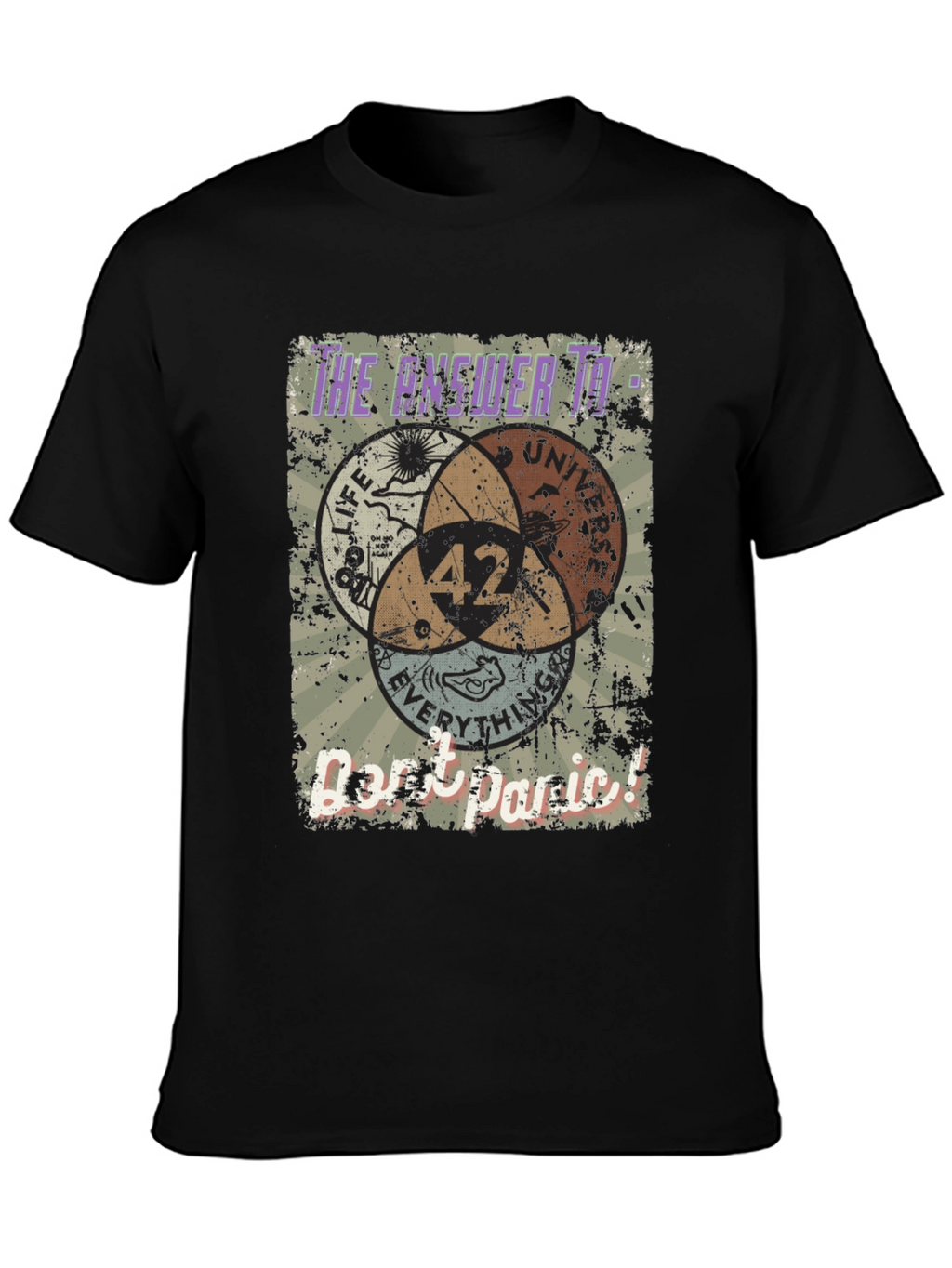 Answer to Life T-Shirt 42 Dont Panic Tee