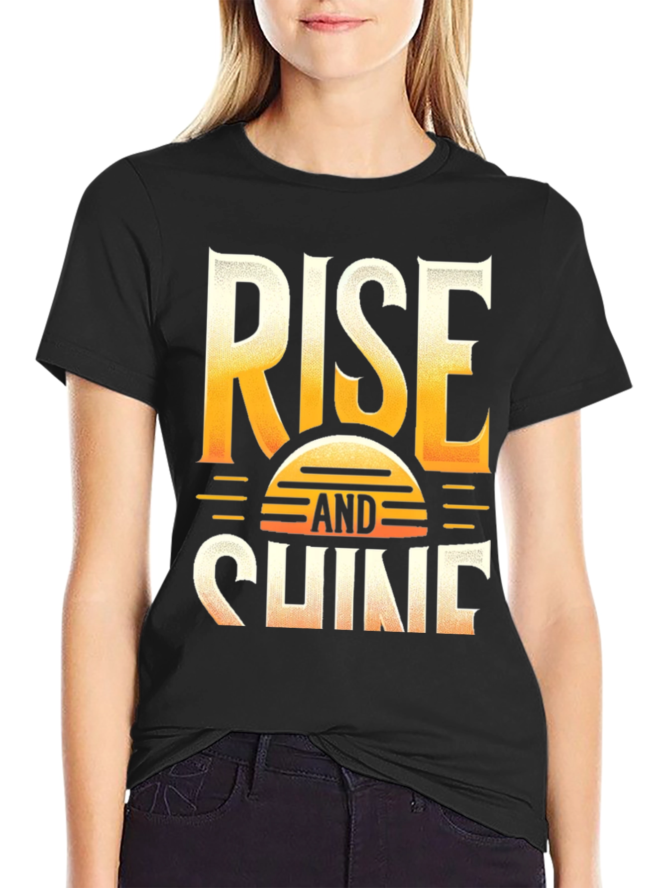 Rise and Shine Graphic Tee - Mens Black T-Shirt