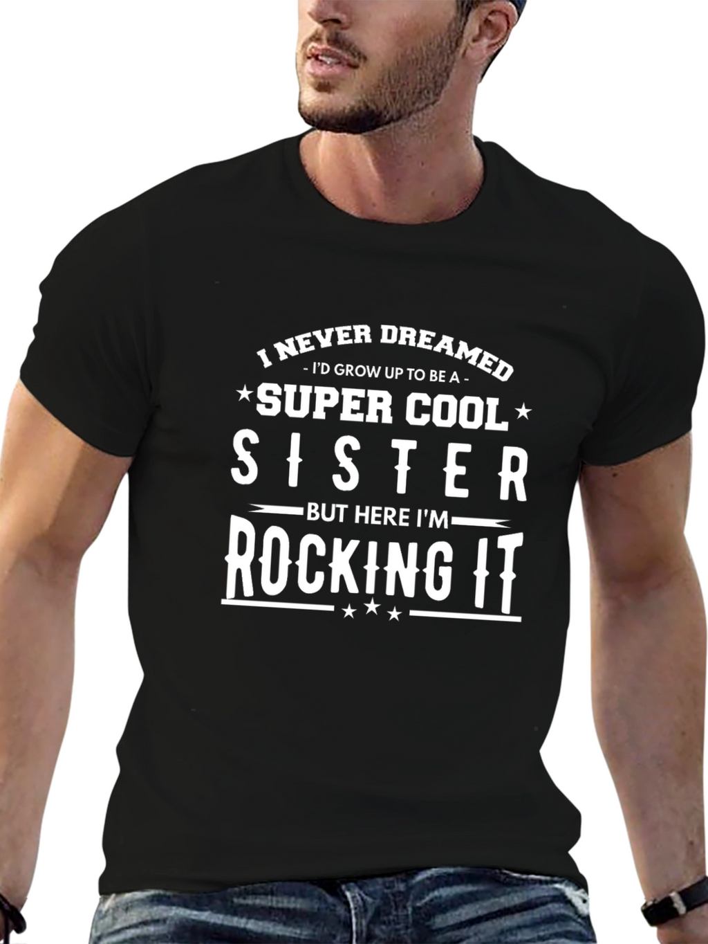 Super Cool Sister T-Shirt - Black