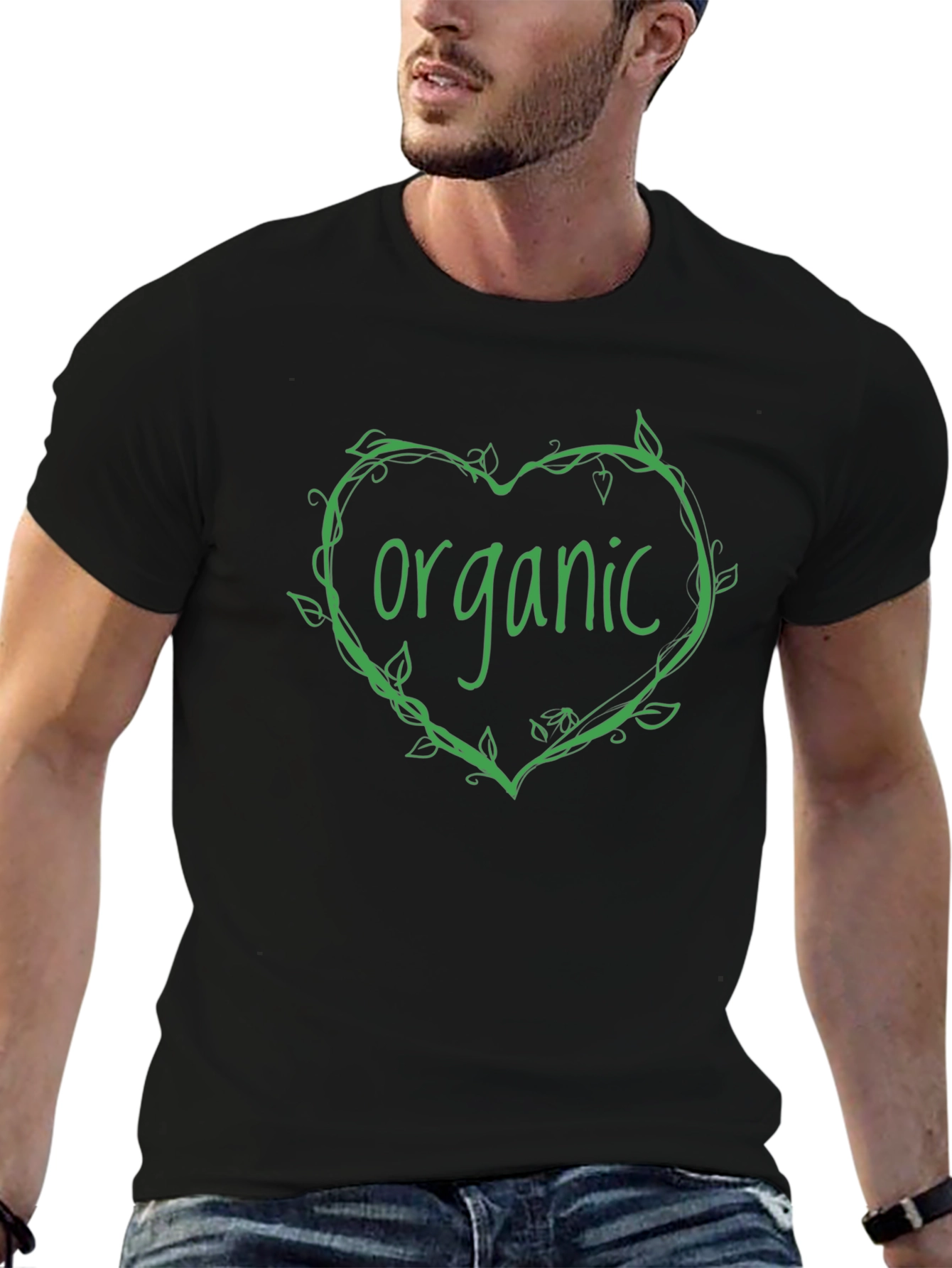 Organic Heart Vine T-Shirt - Eco Friendly
