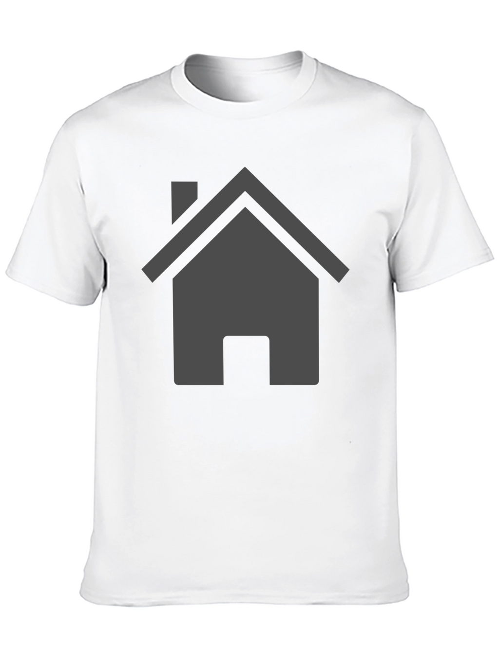 Minimalist Home Icon Black T-Shirt