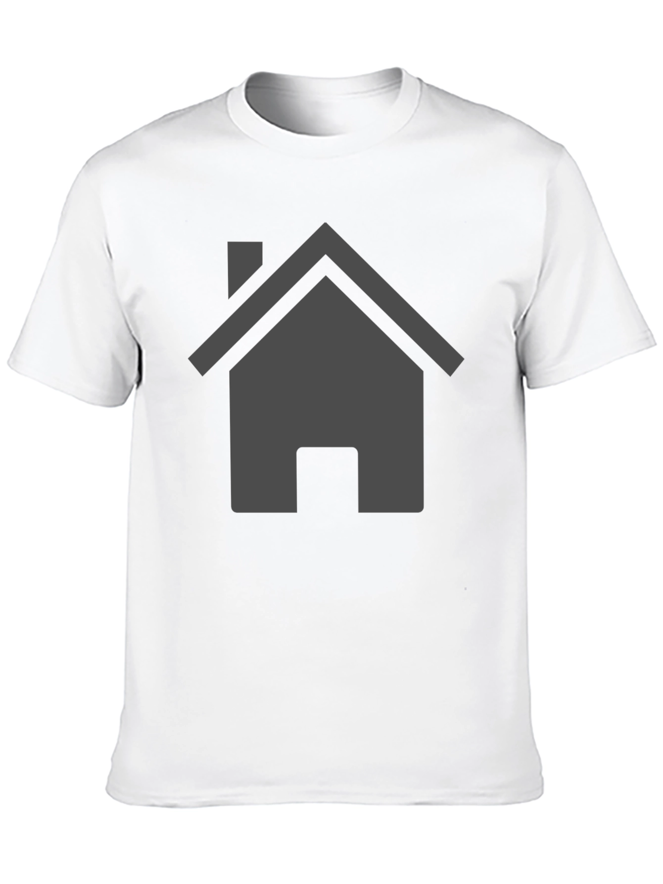 Minimalist Home Icon Black T-Shirt
