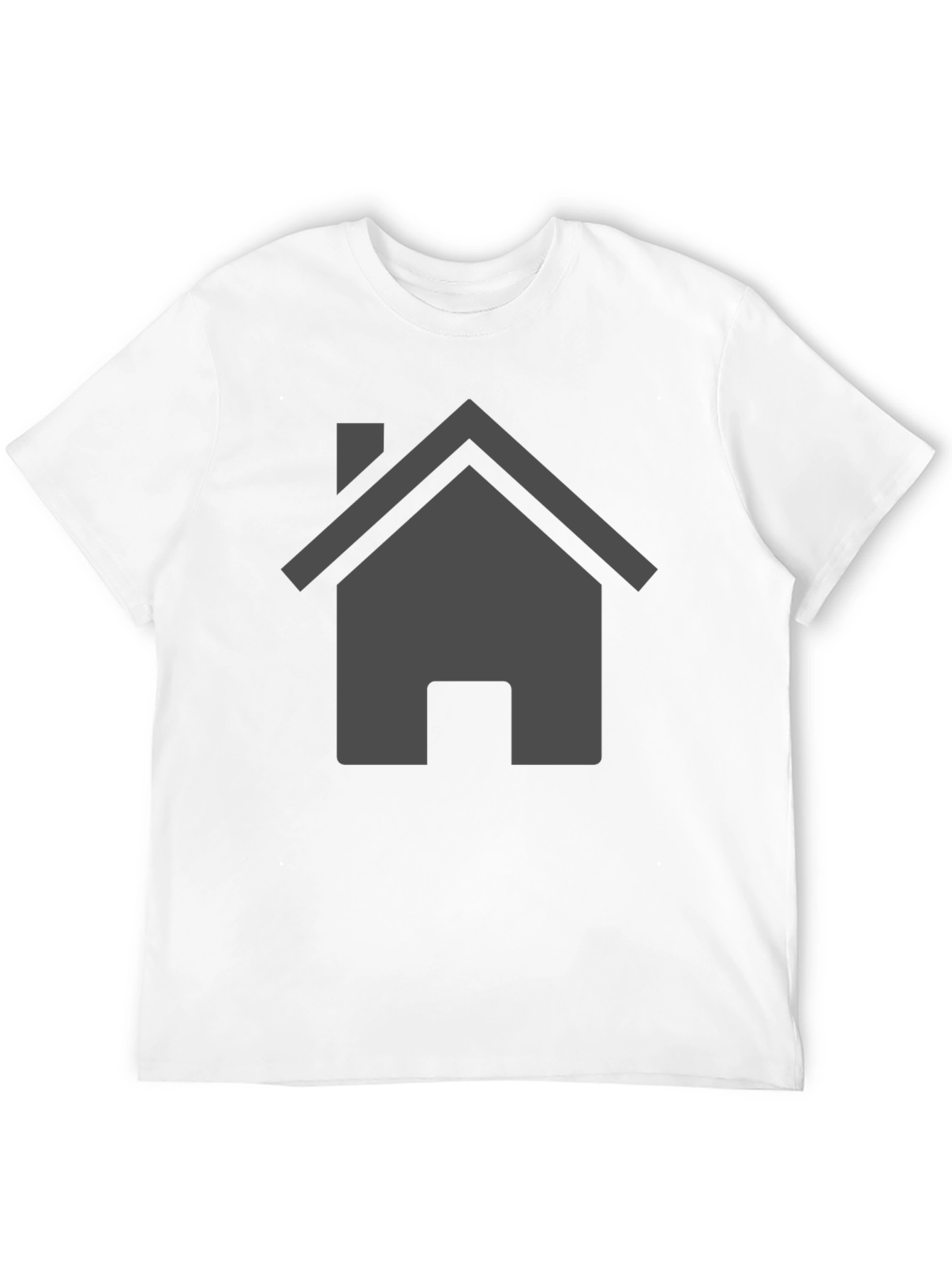 Minimalist Home Icon Black T-Shirt