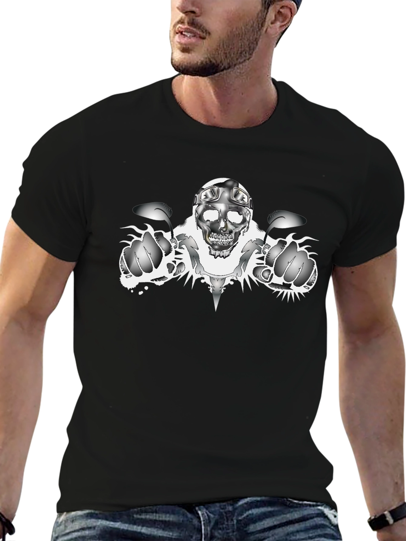 Skull Rider Black T-Shirt