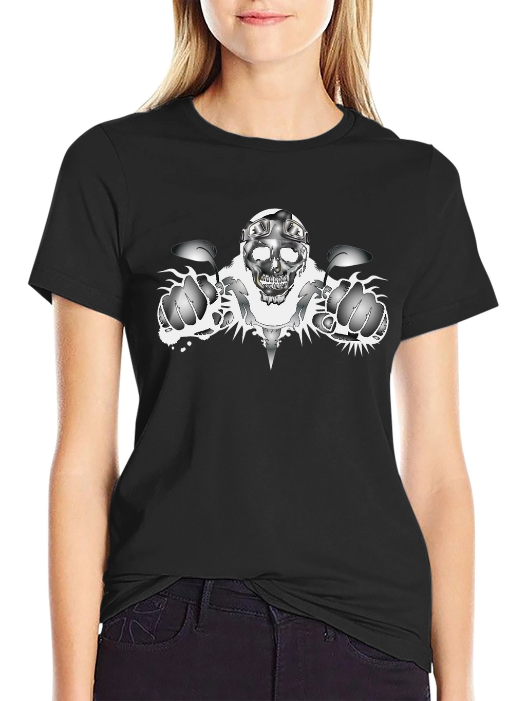 Skull Rider Black T-Shirt