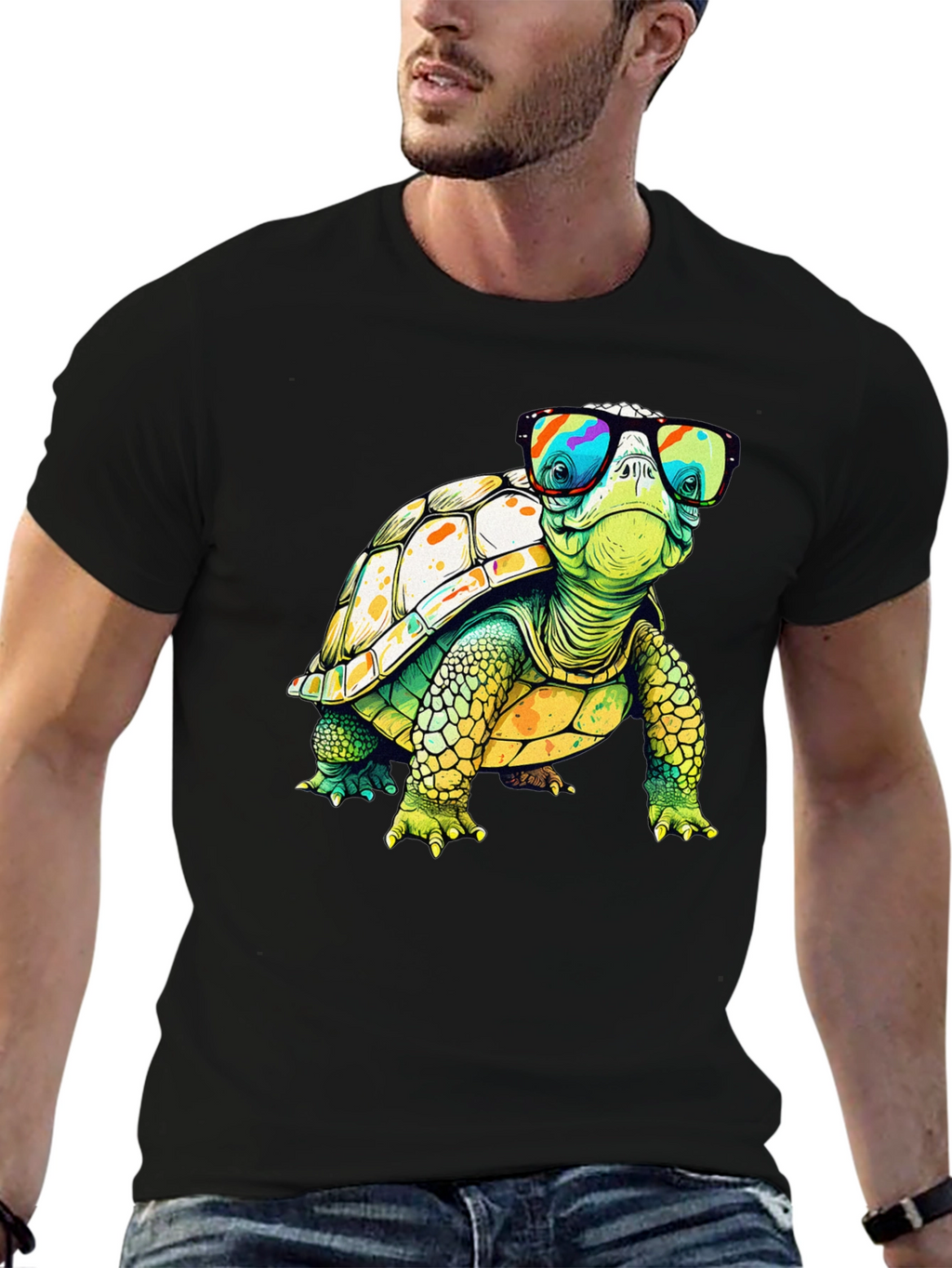 Turtle Sunglasses T-Shirt - Cool Graphic Tee