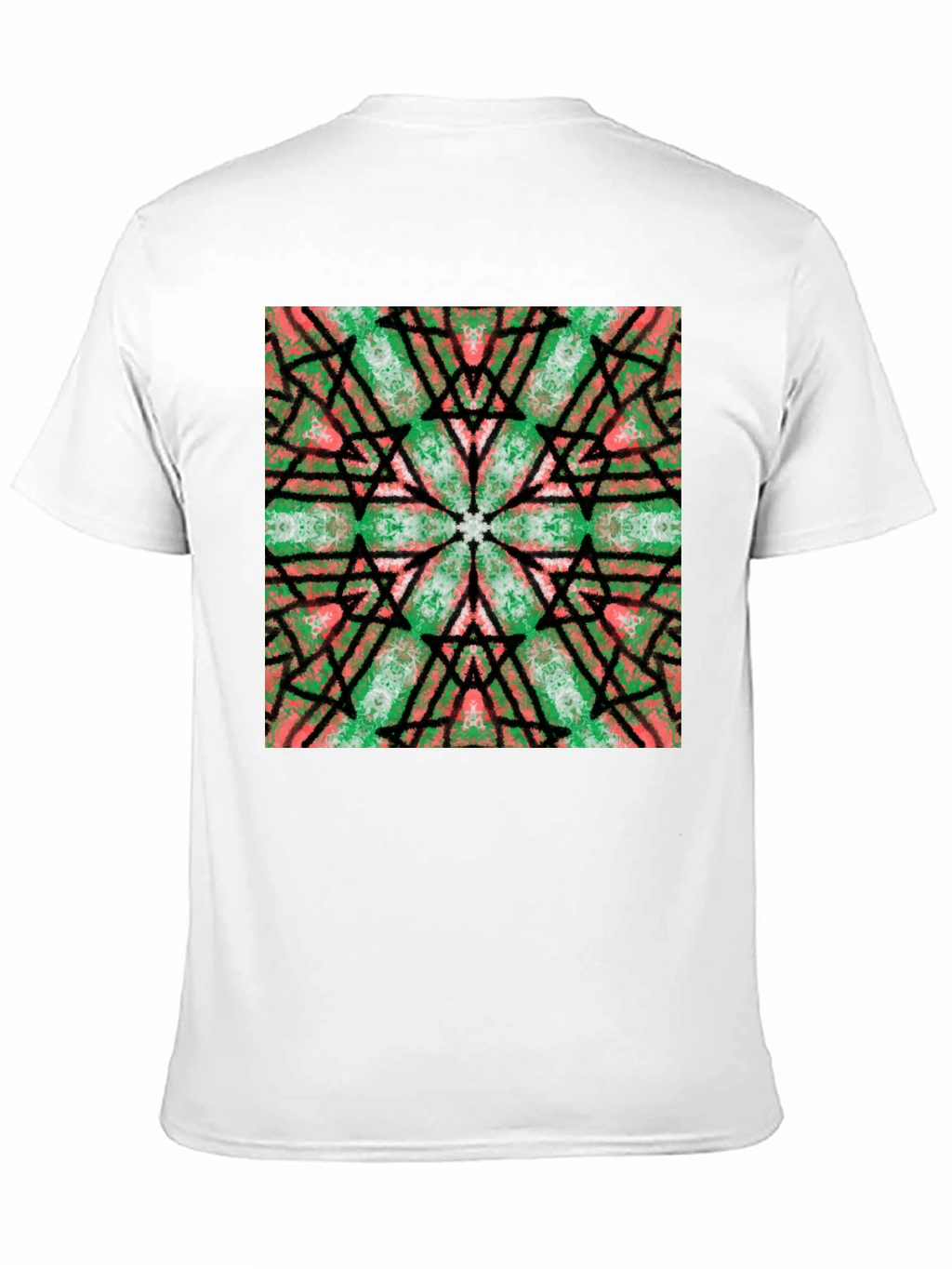 Kaleidoscope Graphic Print Black T-Shirt