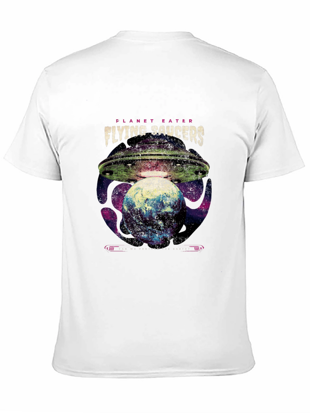 Planet Eater Flying Saucers Graphic T-Shirt