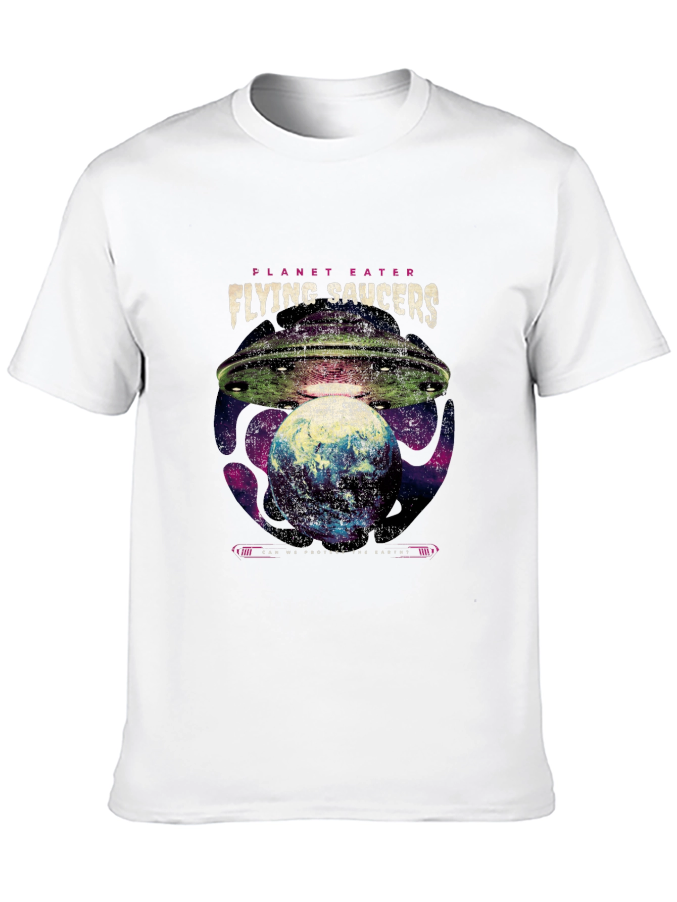 Planet Eater Flying Saucers Graphic T-Shirt