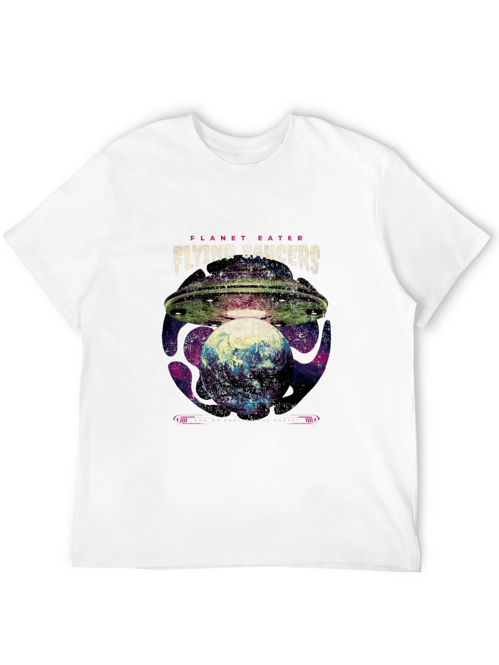 Planet Eater Flying Saucers Graphic T-Shirt