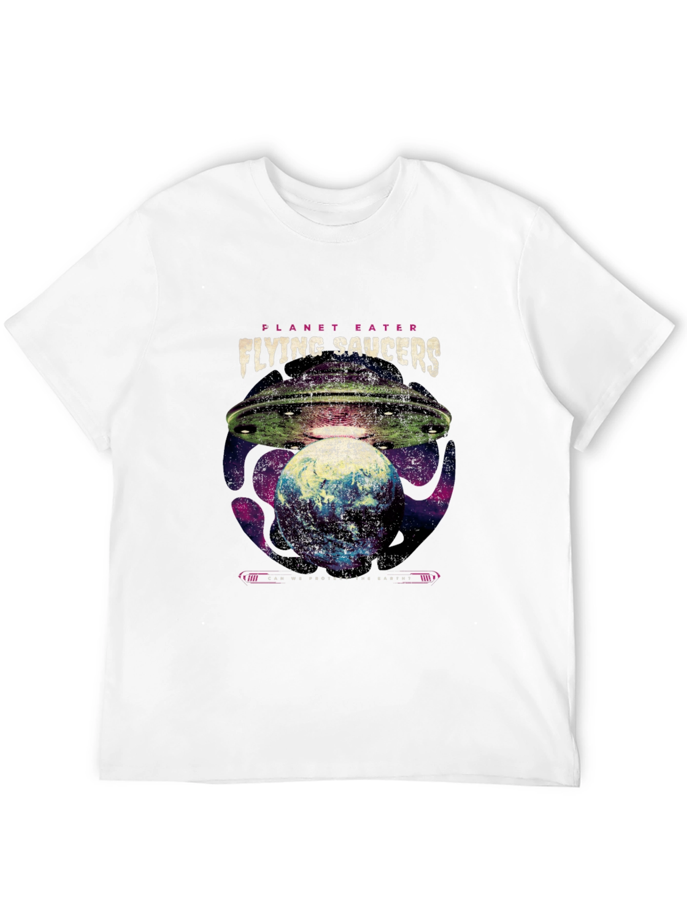 Planet Eater Flying Saucers Graphic T-Shirt