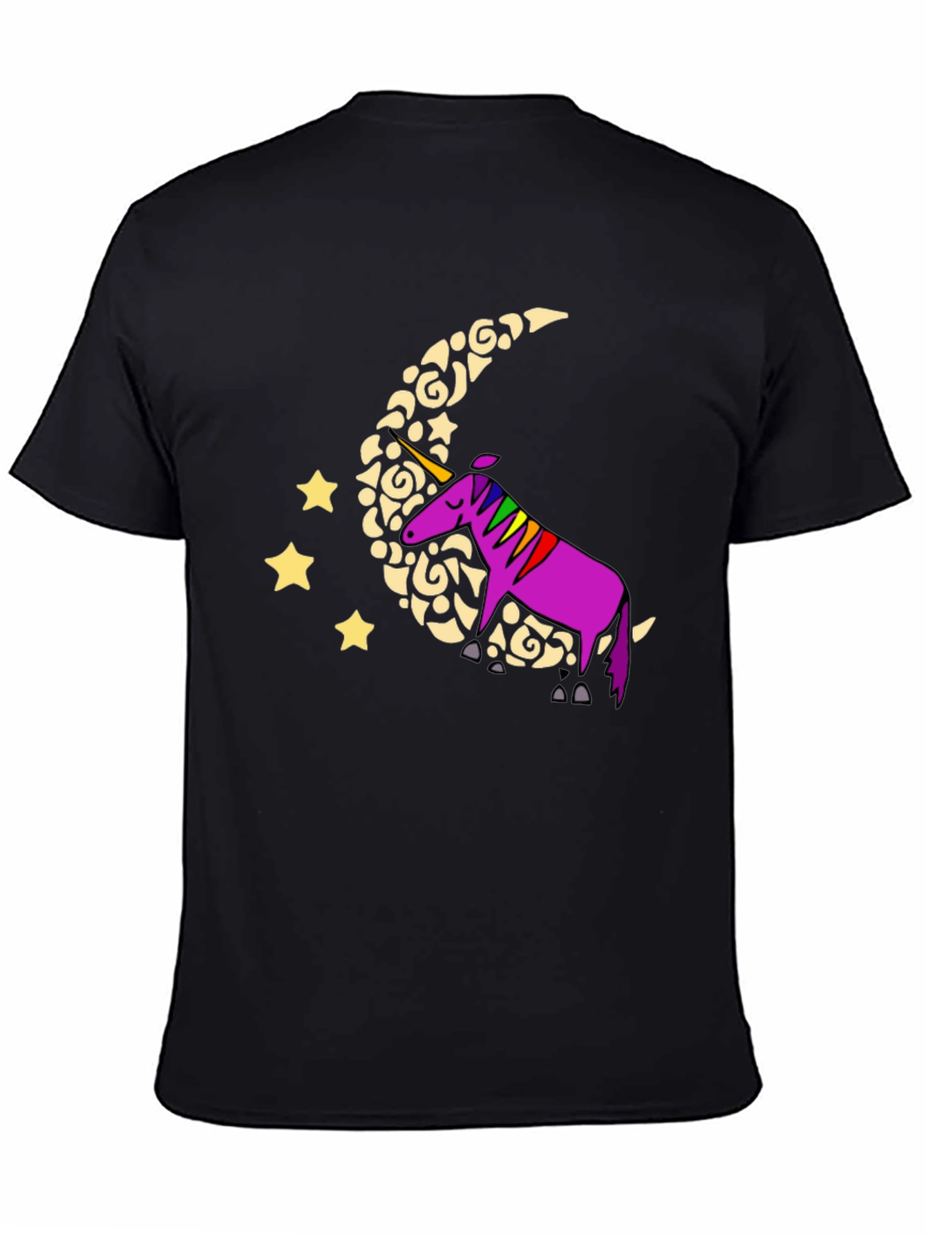 Unicorn Moon T-Shirt - Whimsical Graphic Tee