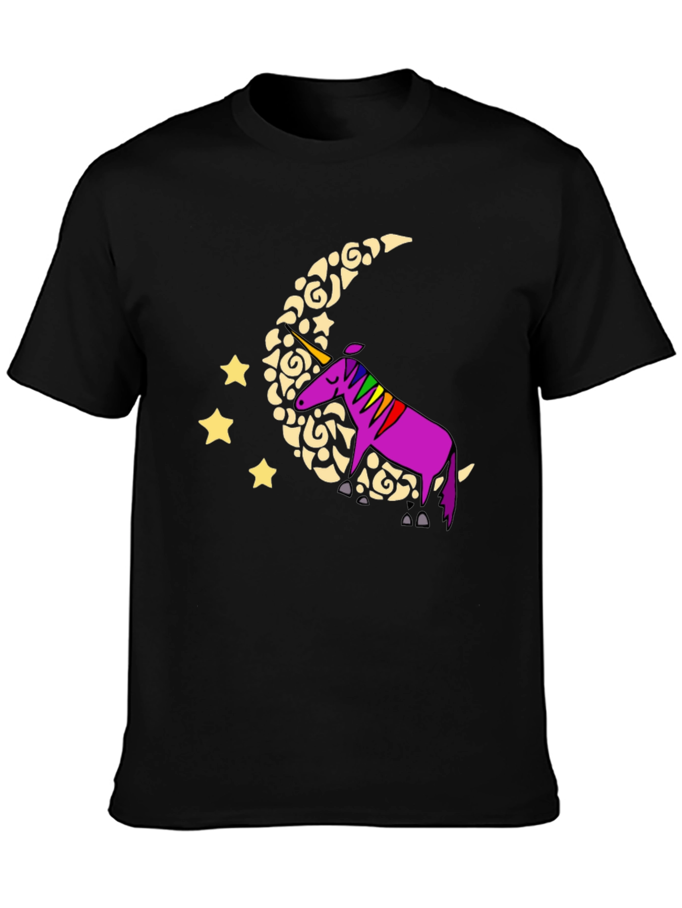 Unicorn Moon T-Shirt - Whimsical Graphic Tee