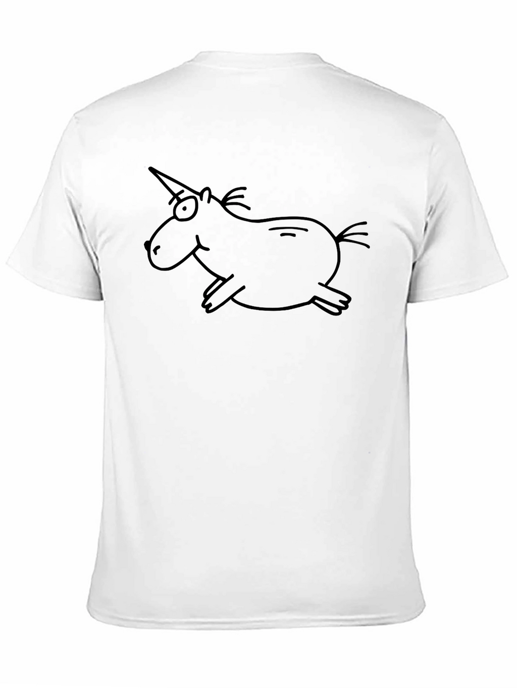 Funny Unicorn Graphic Black T-Shirt