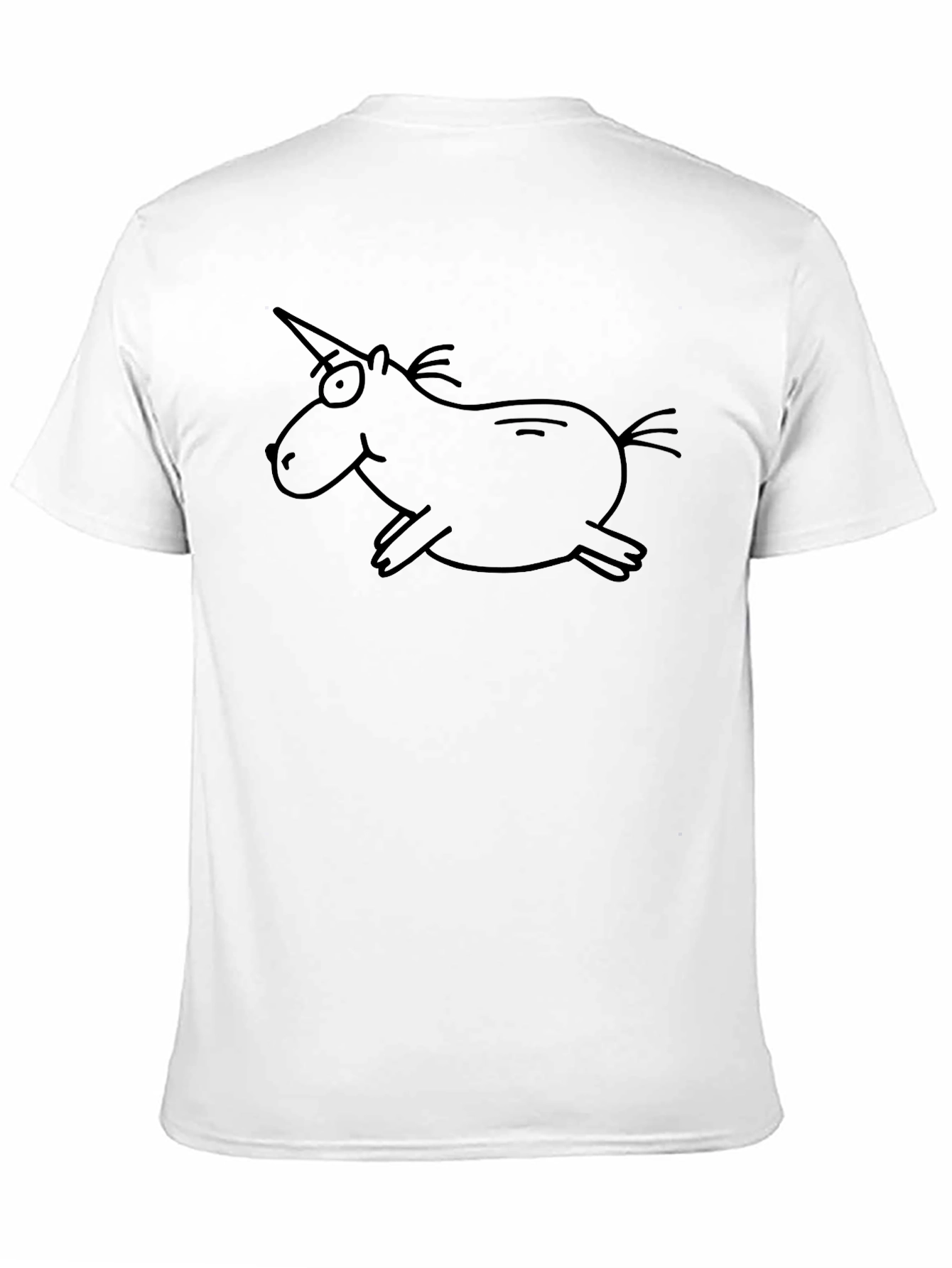 Funny Unicorn Graphic Black T-Shirt