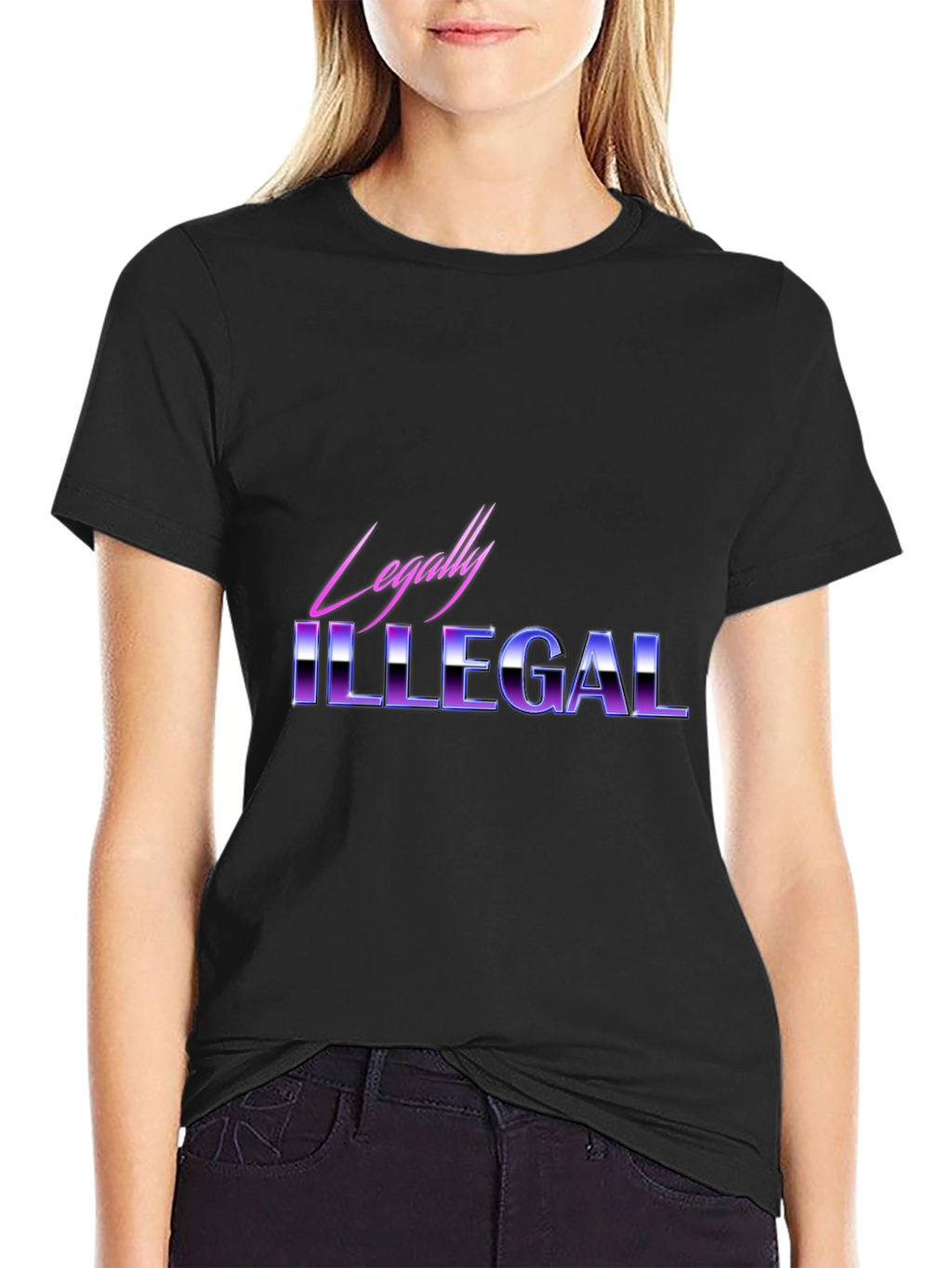 Legally Illegal Graphic Tee - Retro Style
