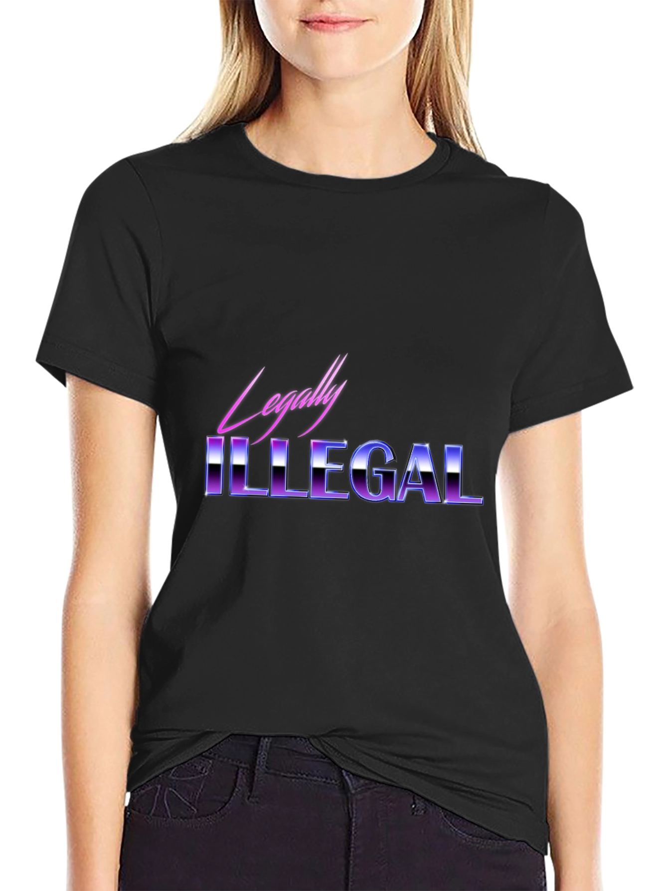 Legally Illegal Graphic Tee - Retro Style