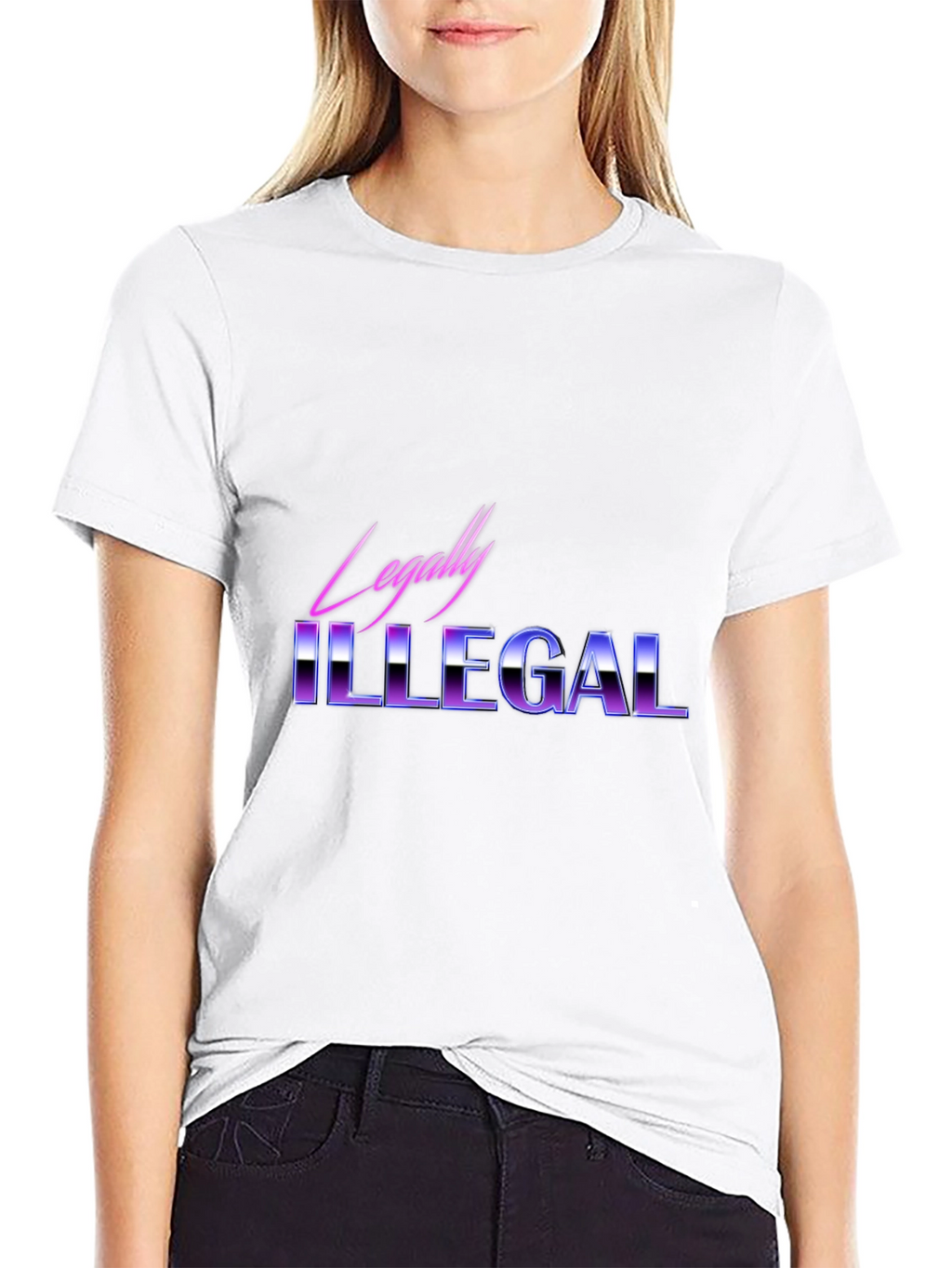 Legally Illegal Graphic Tee - Retro Style
