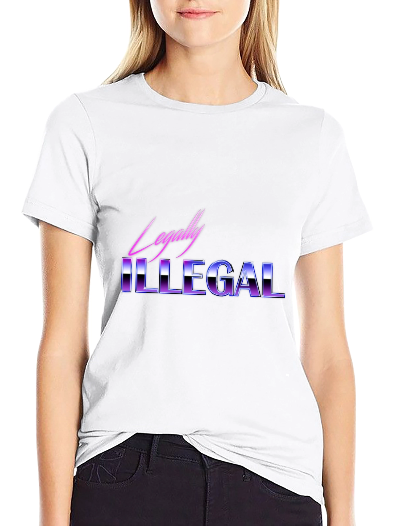 Legally Illegal Graphic Tee - Retro Style