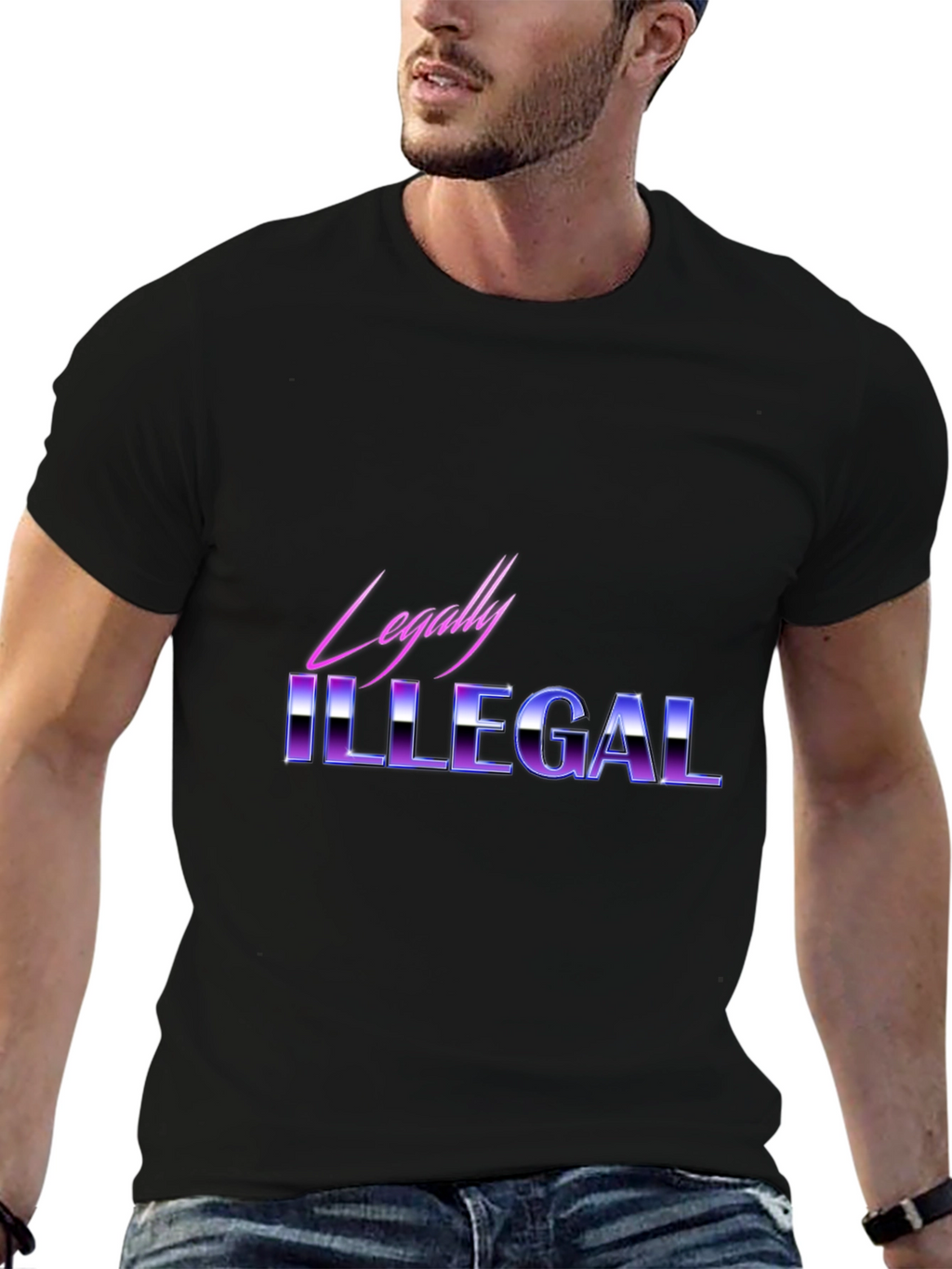 Legally Illegal Graphic Tee - Retro Style
