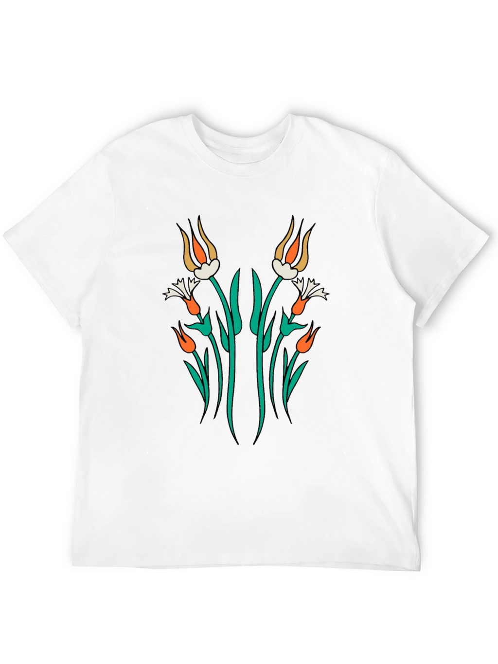 Floral Art Graphic T-Shirt - Modern Streetwear