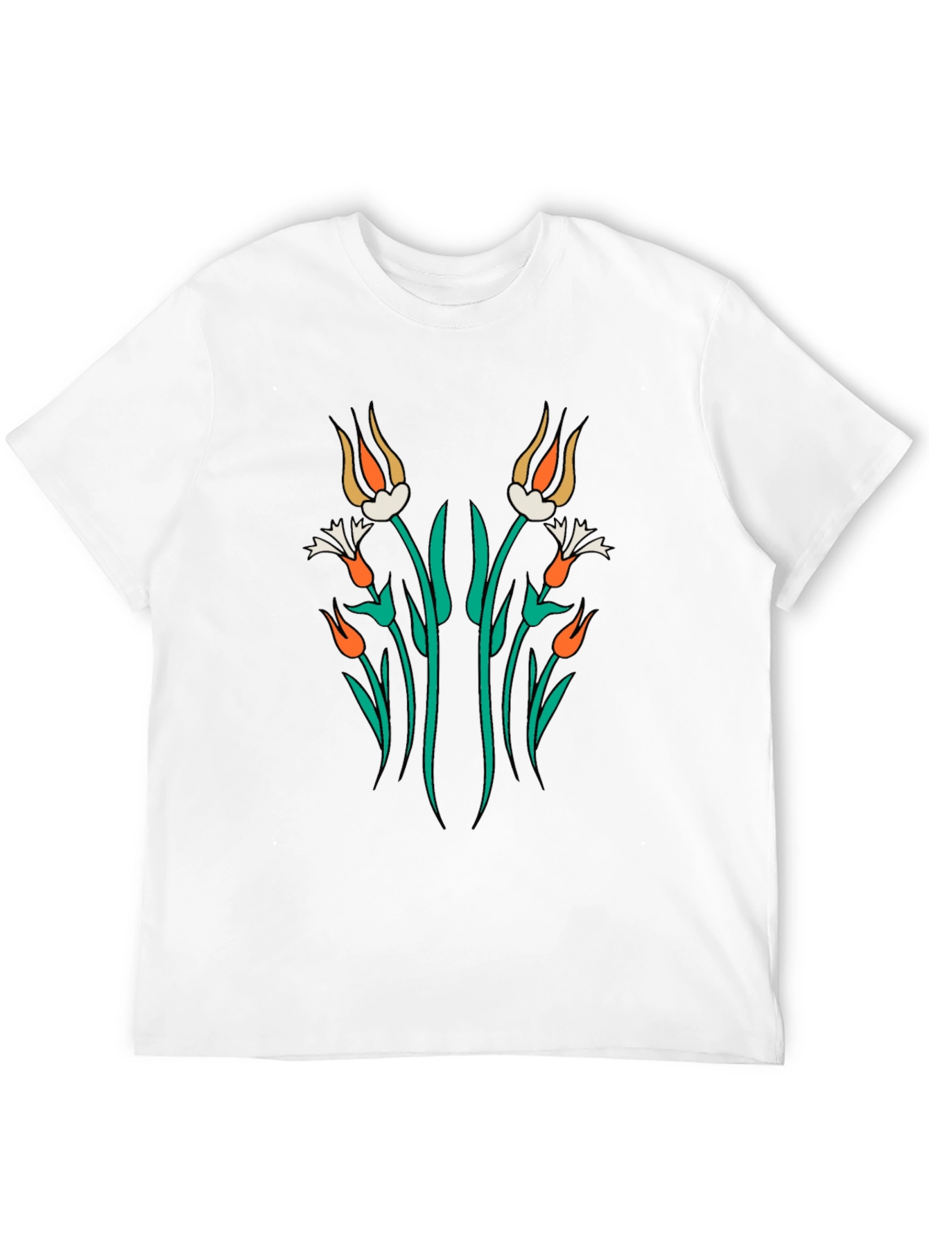 Floral Art Graphic T-Shirt - Modern Streetwear