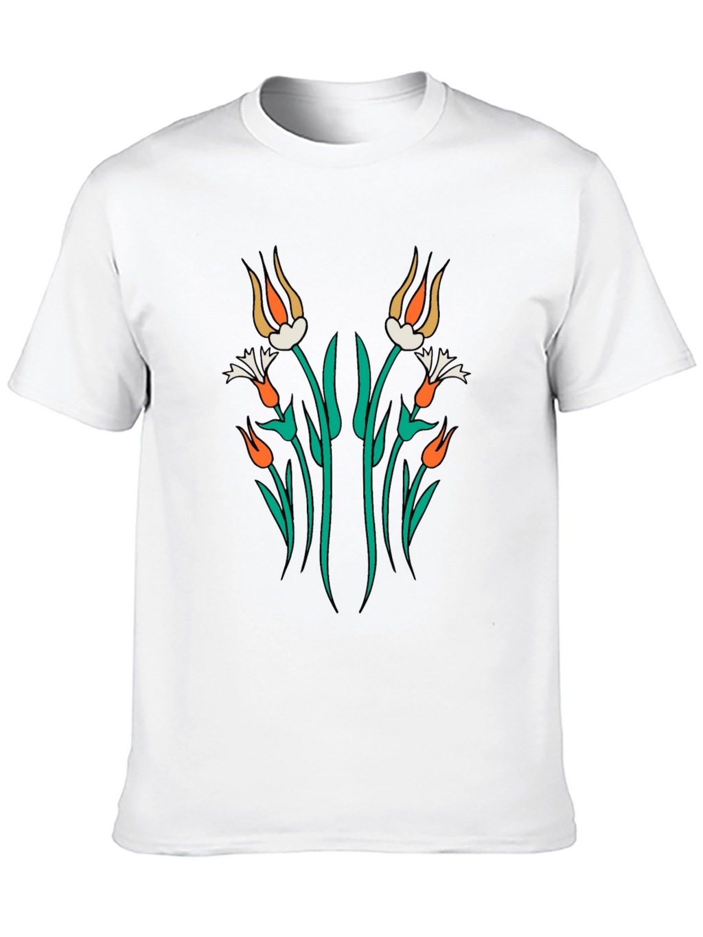 Floral Art Graphic T-Shirt - Modern Streetwear