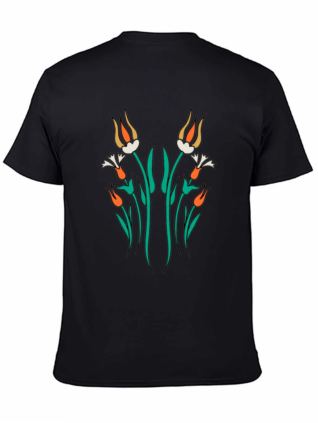 Floral Art Graphic T-Shirt - Modern Streetwear