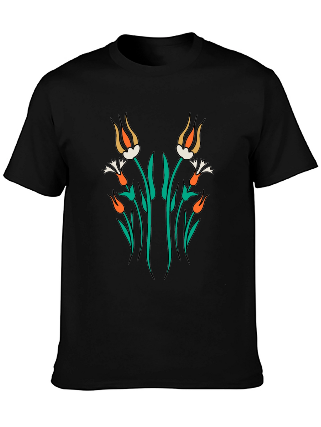 Floral Art Graphic T-Shirt - Modern Streetwear