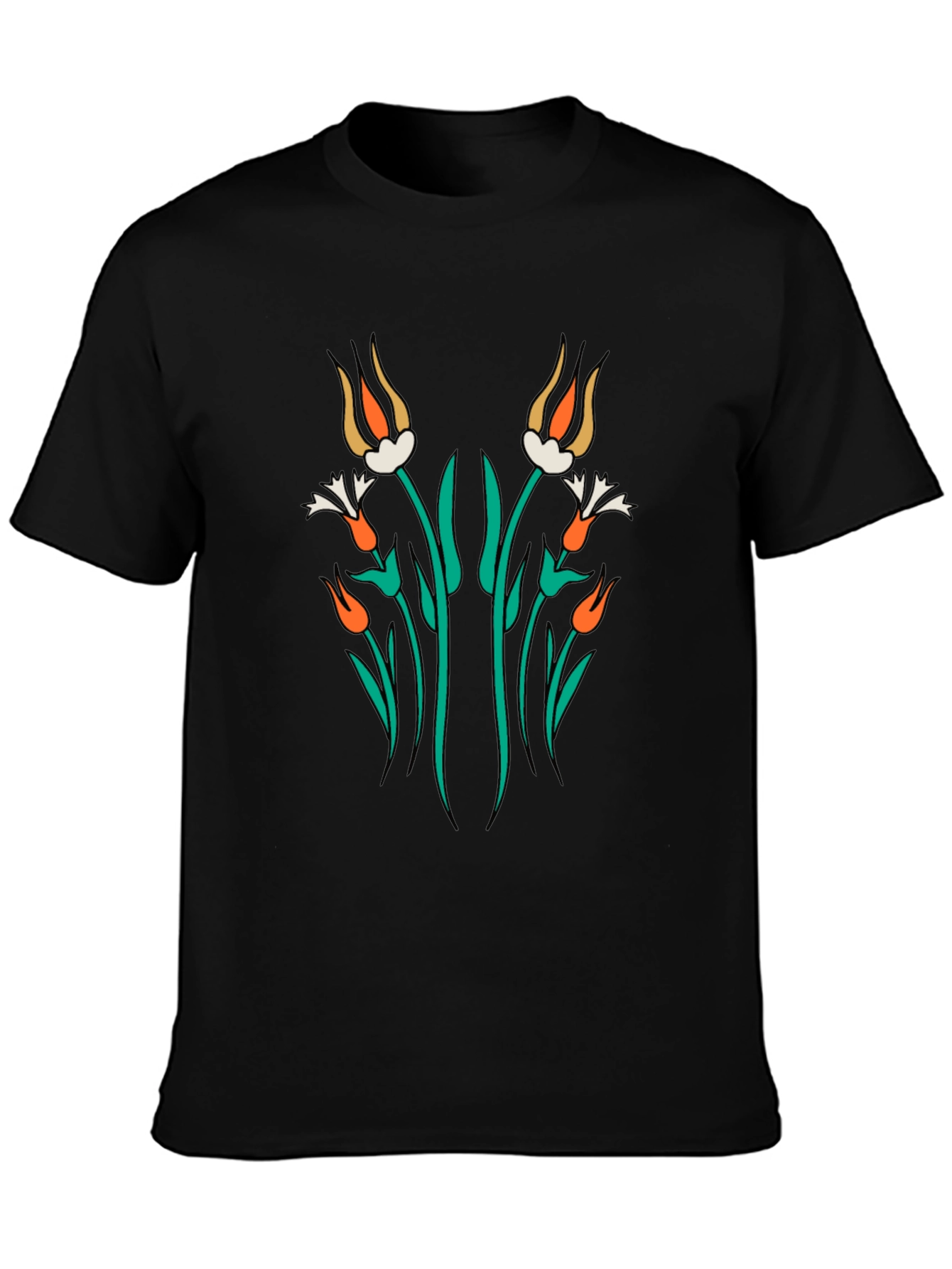 Floral Art Graphic T-Shirt - Modern Streetwear