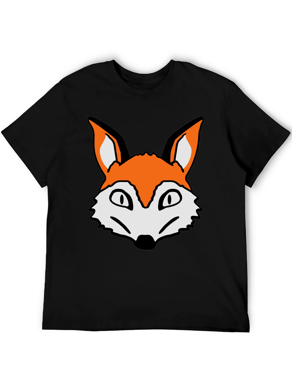Fox Graphic T-Shirt - Casual Black Tee