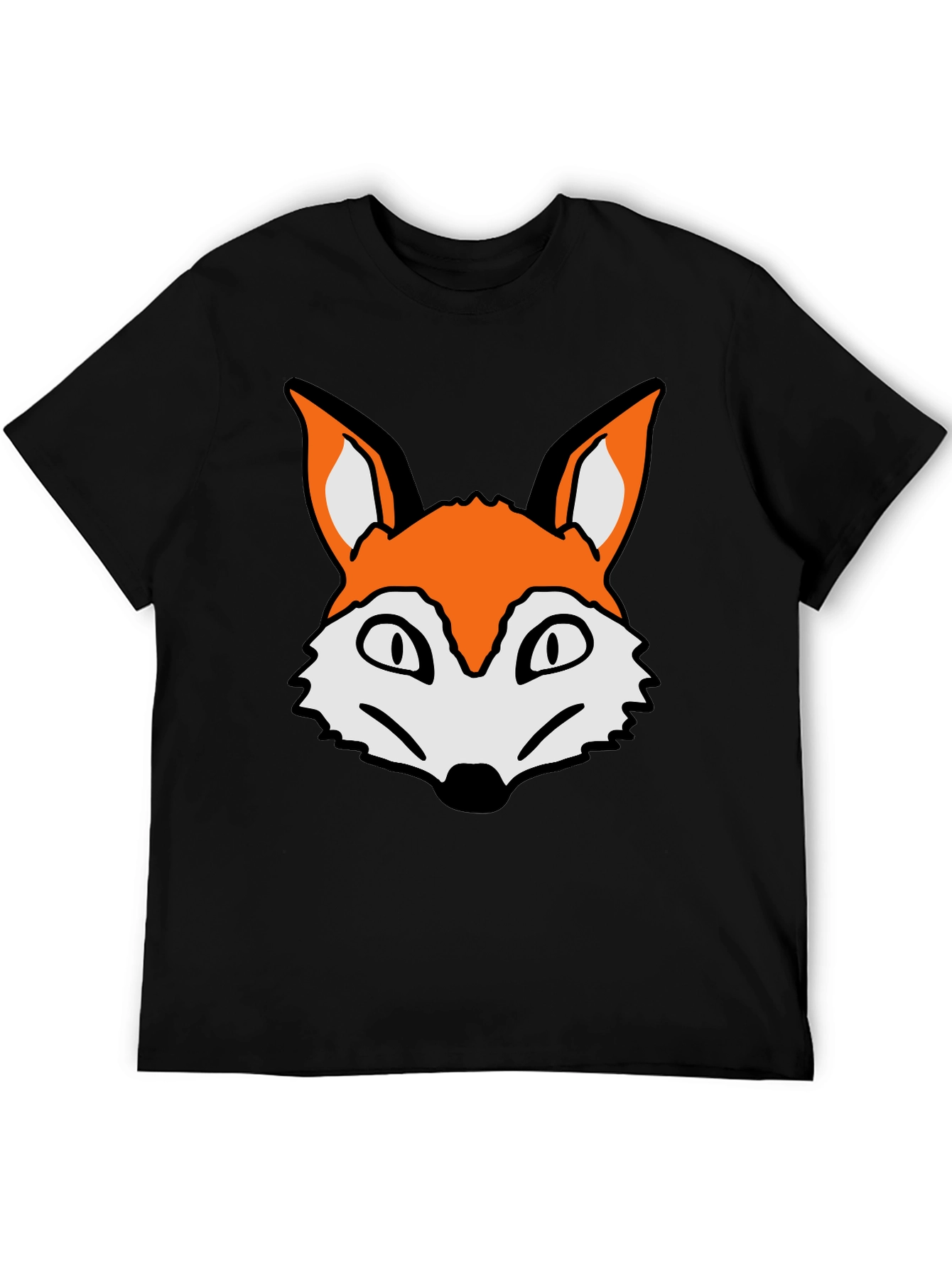Fox Graphic T-Shirt - Casual Black Tee