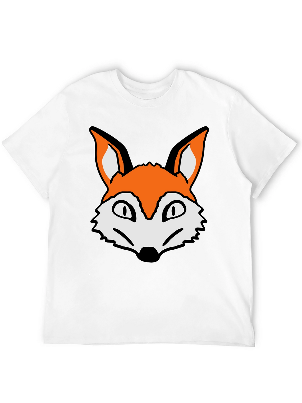 Fox Graphic T-Shirt - Casual Black Tee