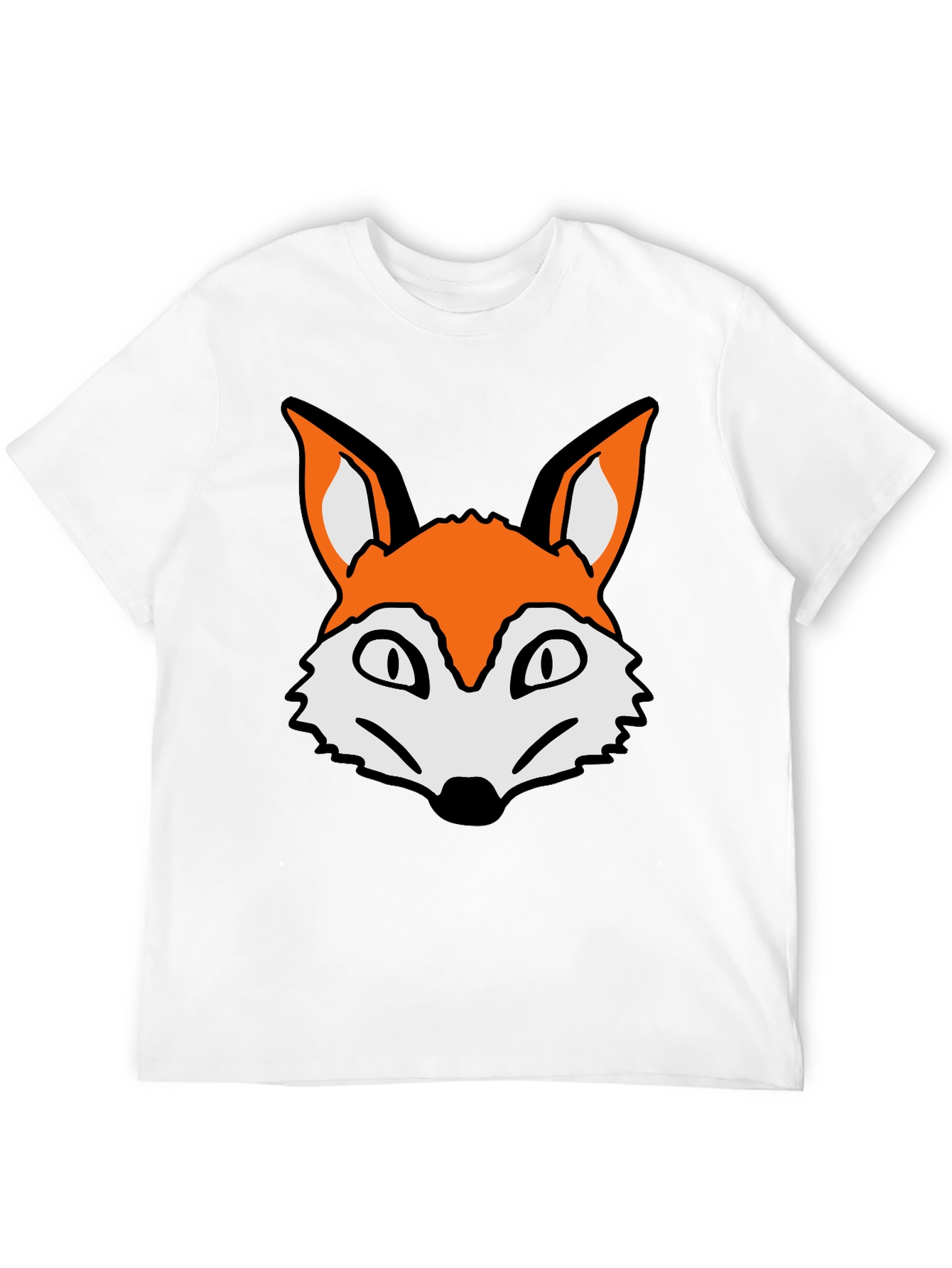 Fox Graphic T-Shirt - Casual Black Tee
