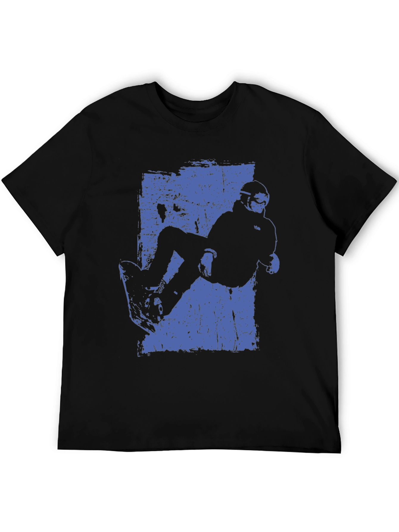 Snowboarder Graphic Tee - Cool Black T-Shirt